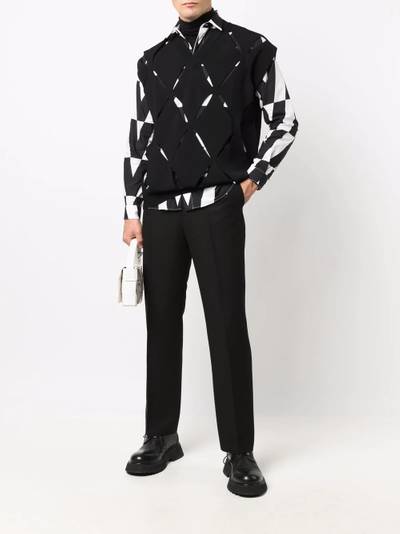 Valentino V cut-out sleeveless knitted jumper outlook