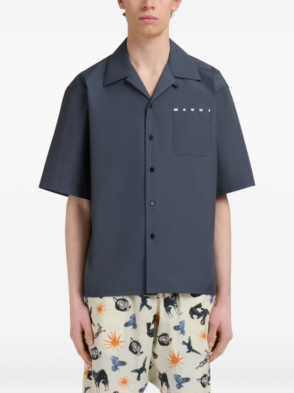 short-sleeve button-up shirt - 3