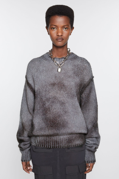 Acne Studios Sprayed knit jumper - Anthracite grey outlook