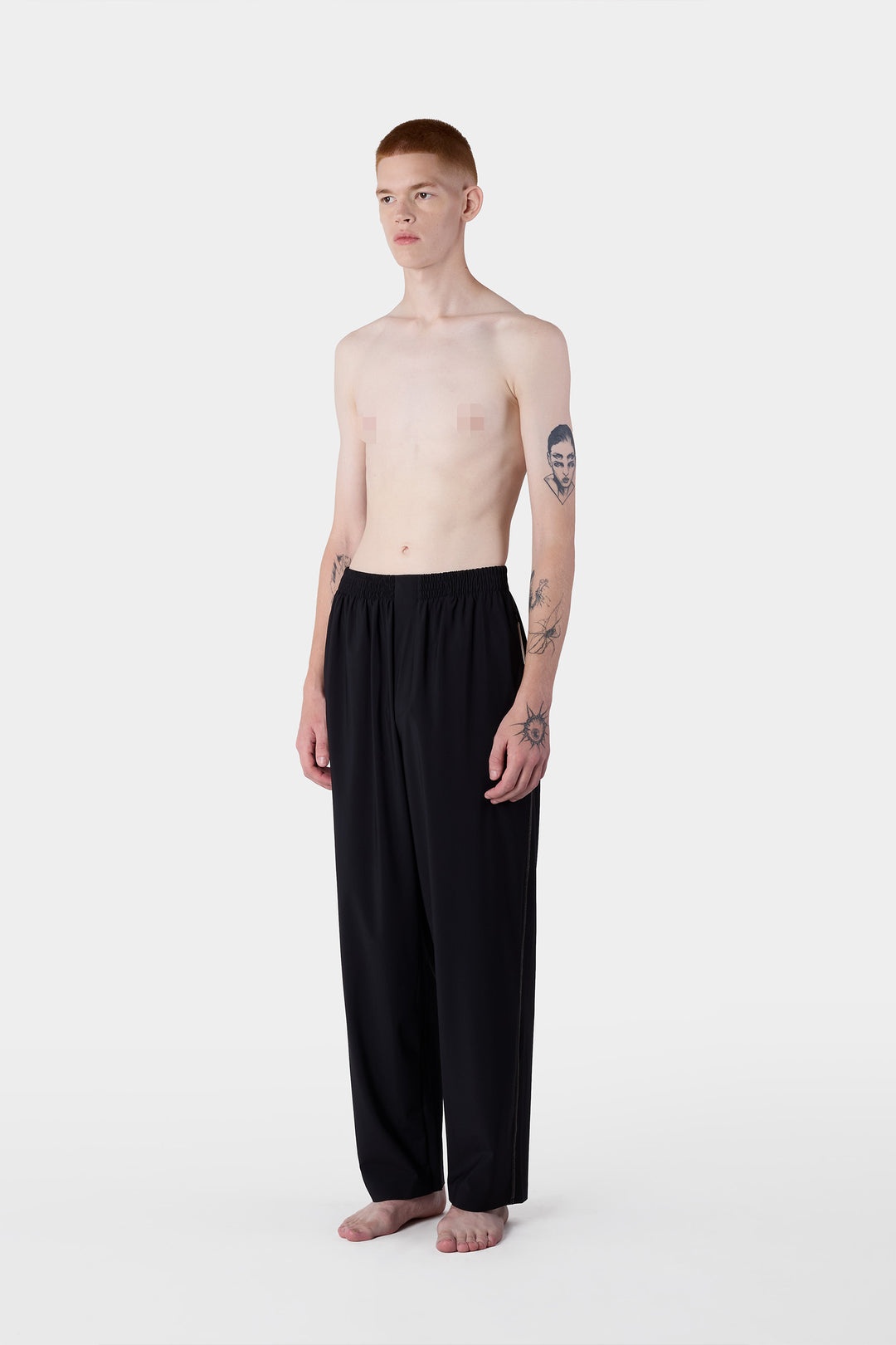 ELASTIC PANTS / black - 4