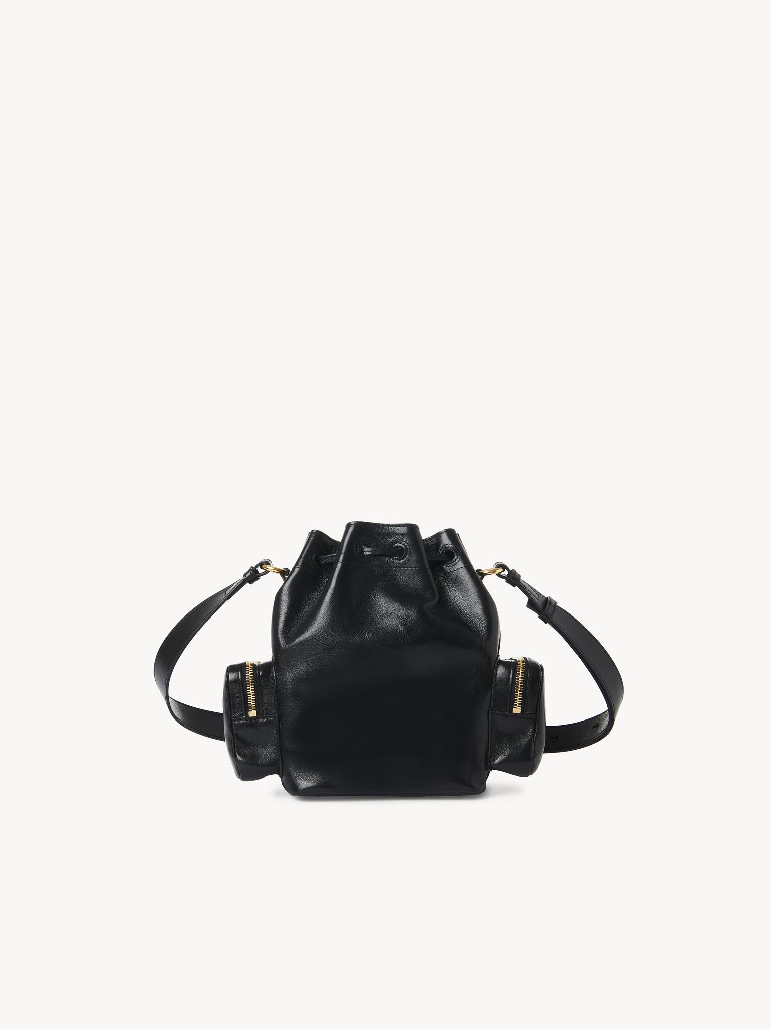 CAMERA BUCKET BAG IN SHINY LEATHER - 5