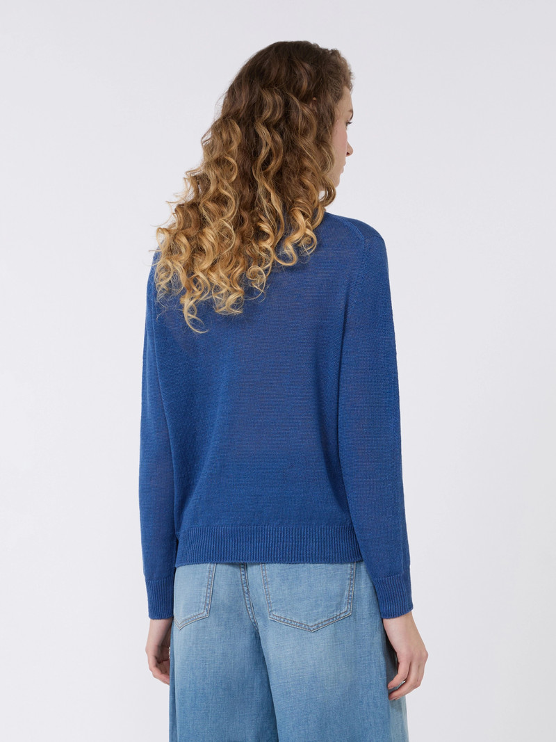 ATZECO Linen yarn jumper - OCEAN 4