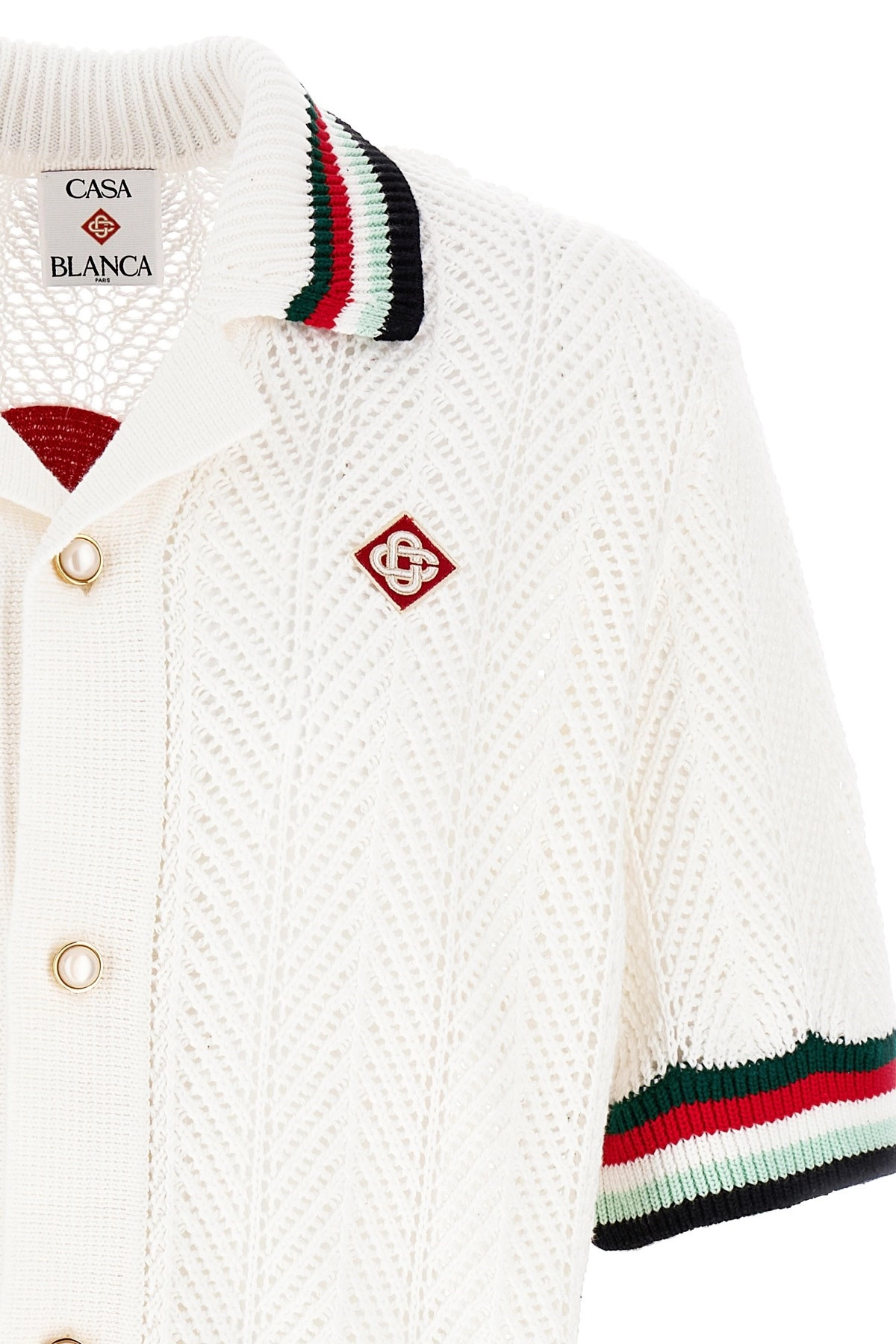 'Sporty Faux Crochet' shirt - 4