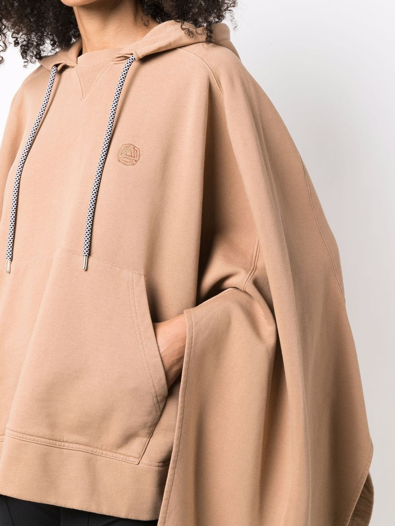 hooded draped poncho 5