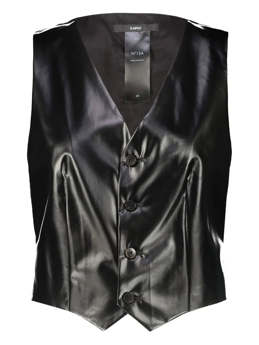 coated buckle waistcoat - 1