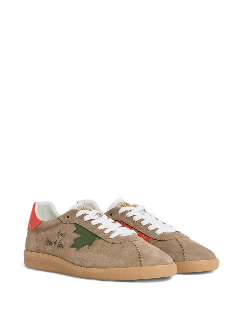 DSQUARED2 lace-up round-neck sneakers outlook
