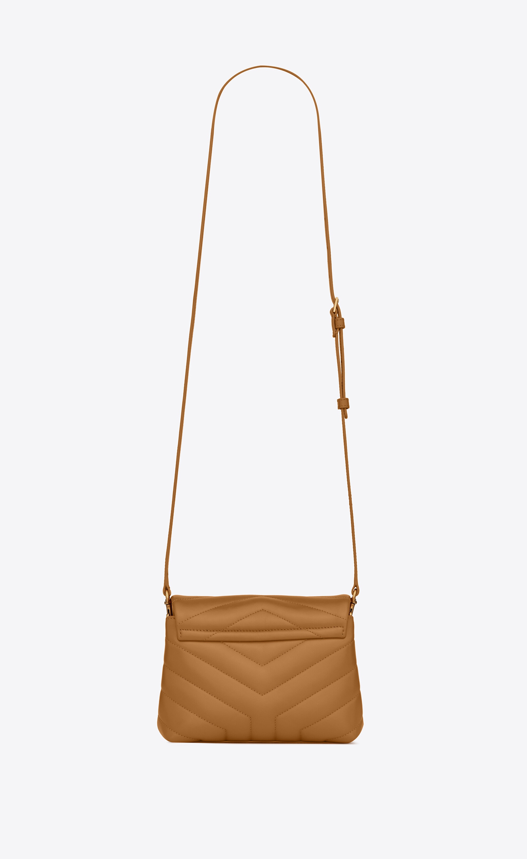 loulou toy strap bag in matelassé "y" leather - 3
