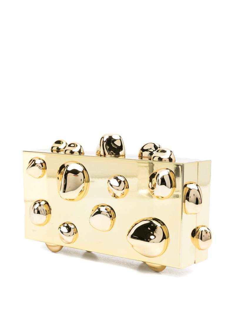 Cult Gaia Orbs stud-embellished clutch outlook