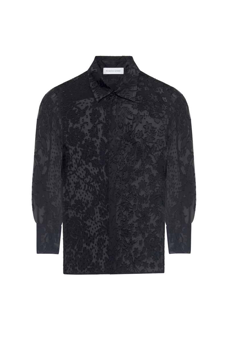 REGENERATED RASO SILK SCARVES LS SHIRT 1