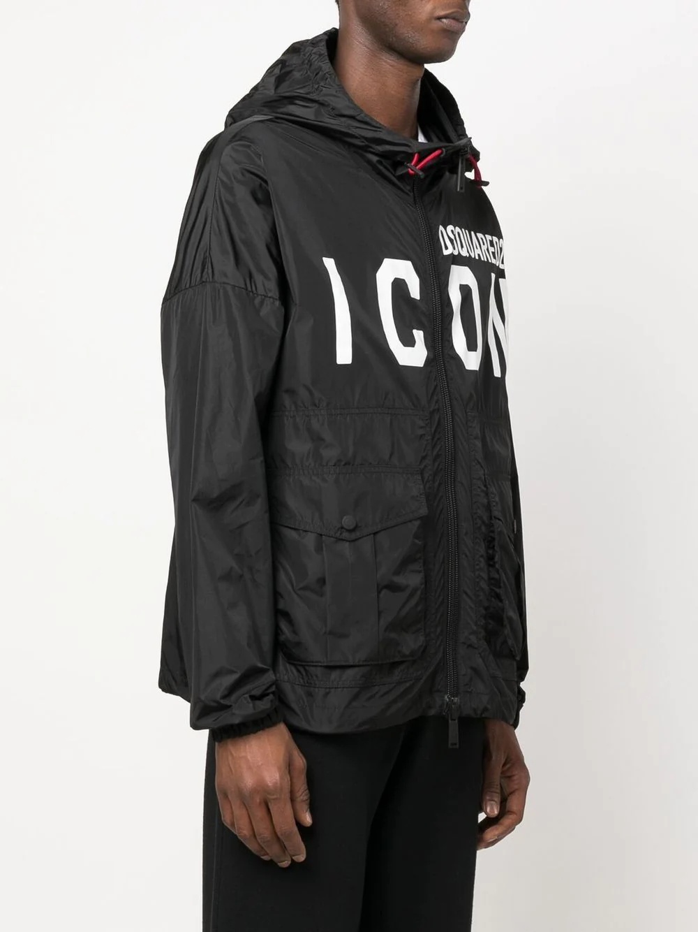 Icon colour-block logo-print jacket - 3