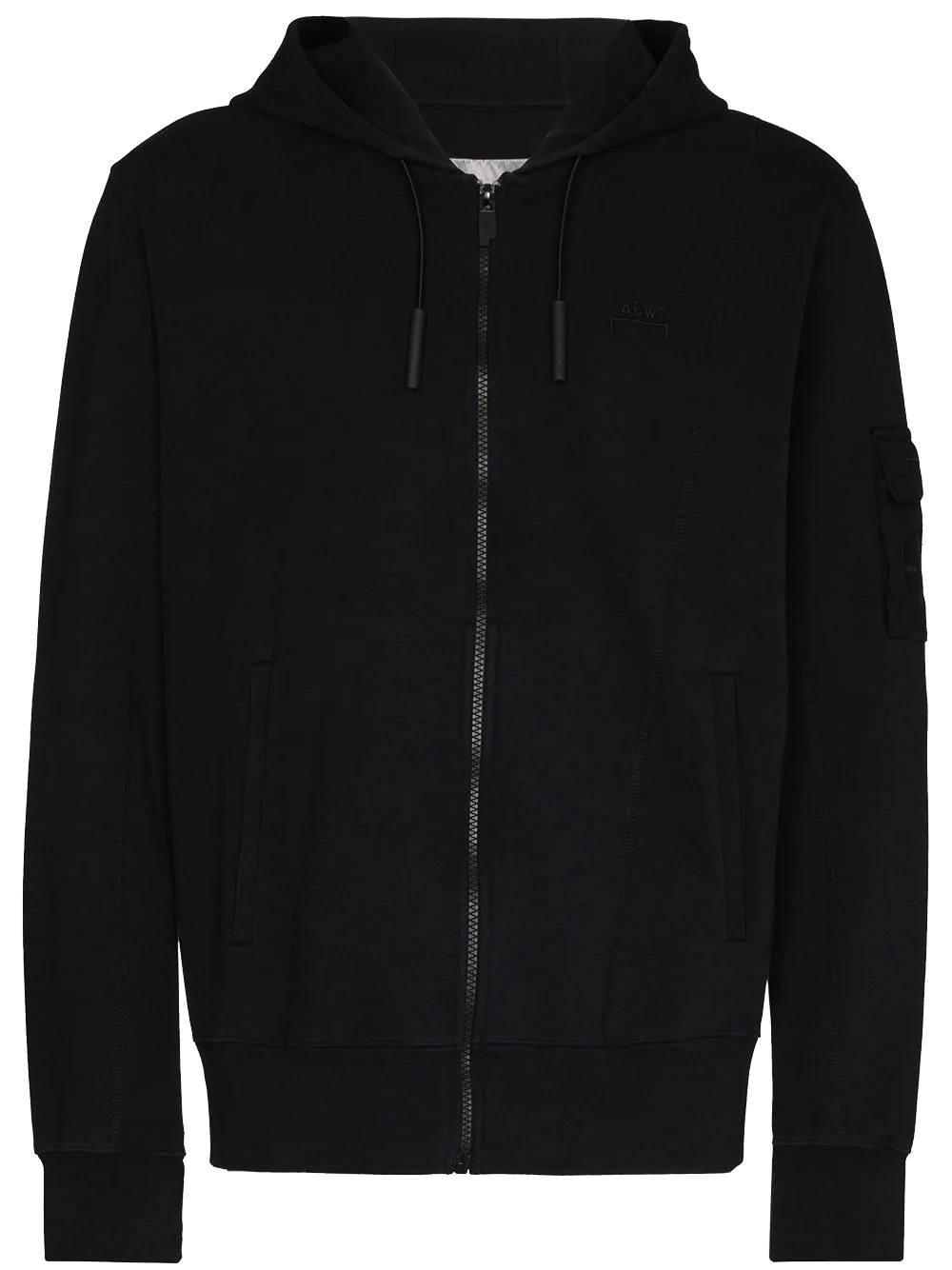 Essential logo-embroidered hoodie - 1