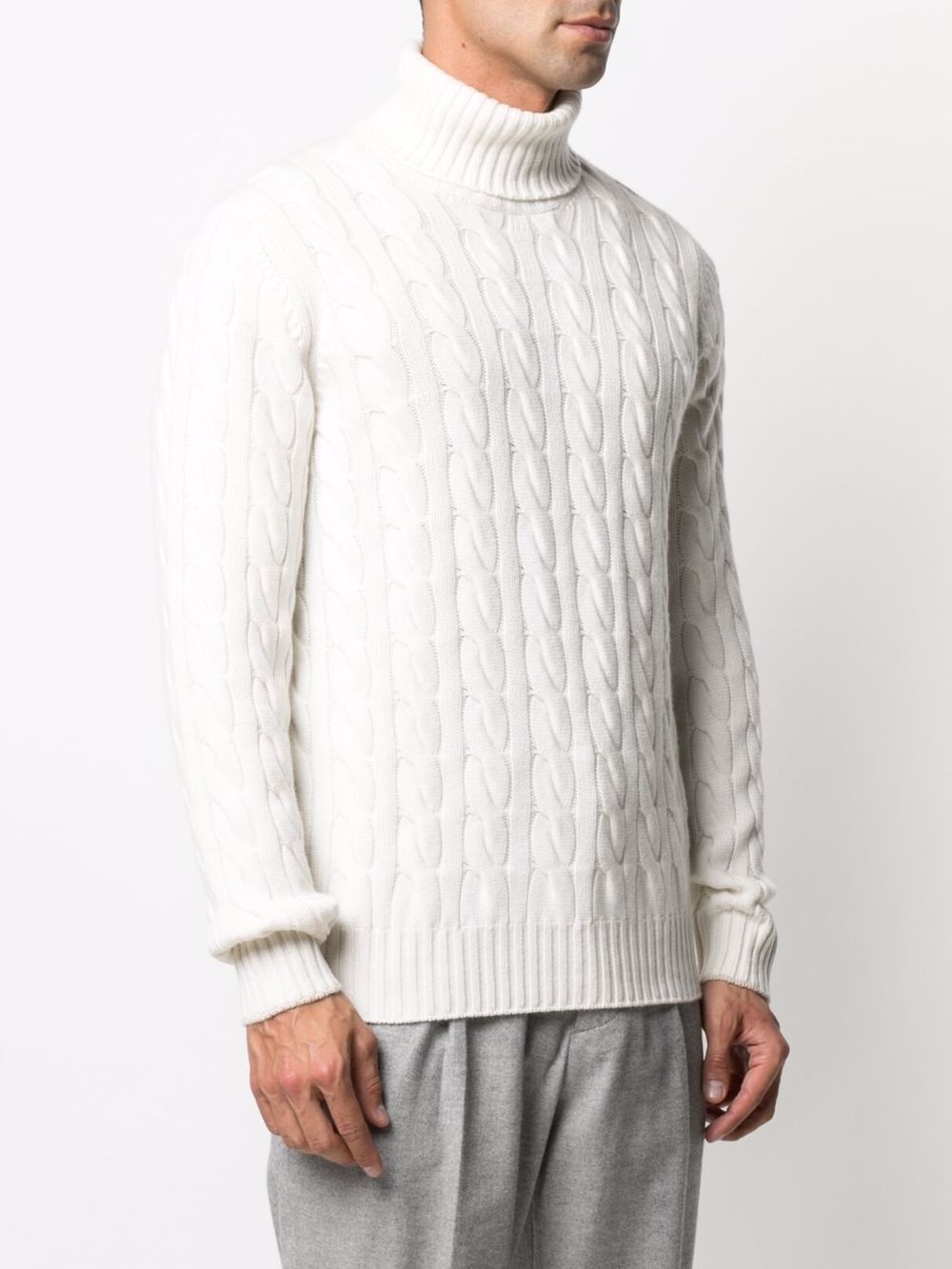 cable-knit cashmere jumper - 3