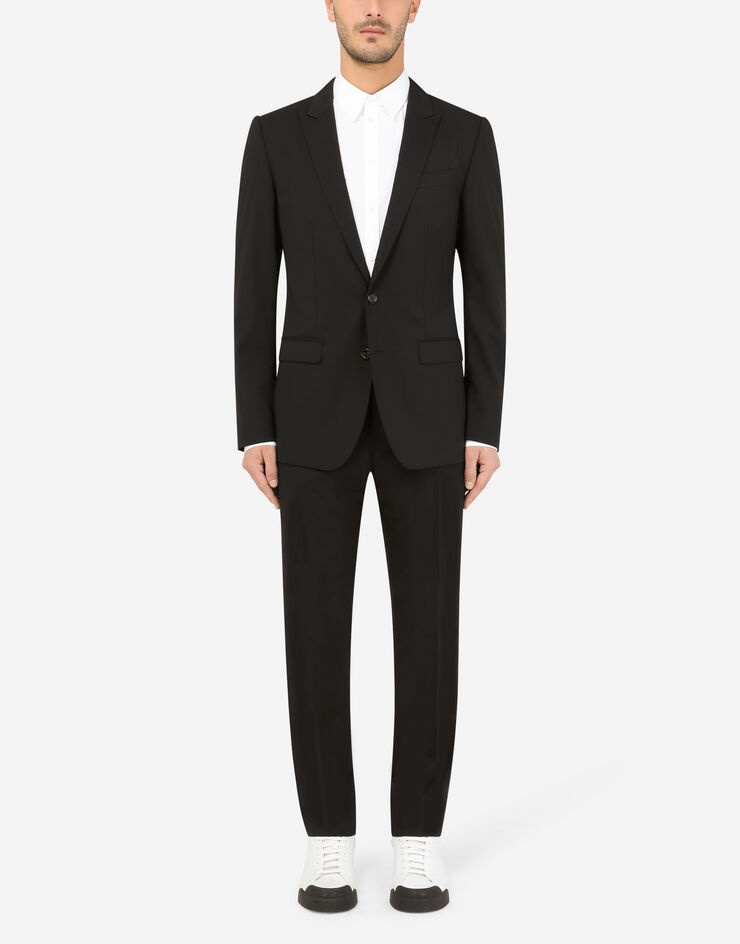 Stretch wool Martini-fit suit - 1