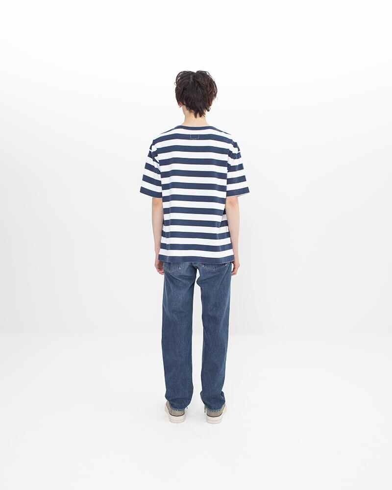 JUMBO XX BORDER TEE S/S NAVY - 4
