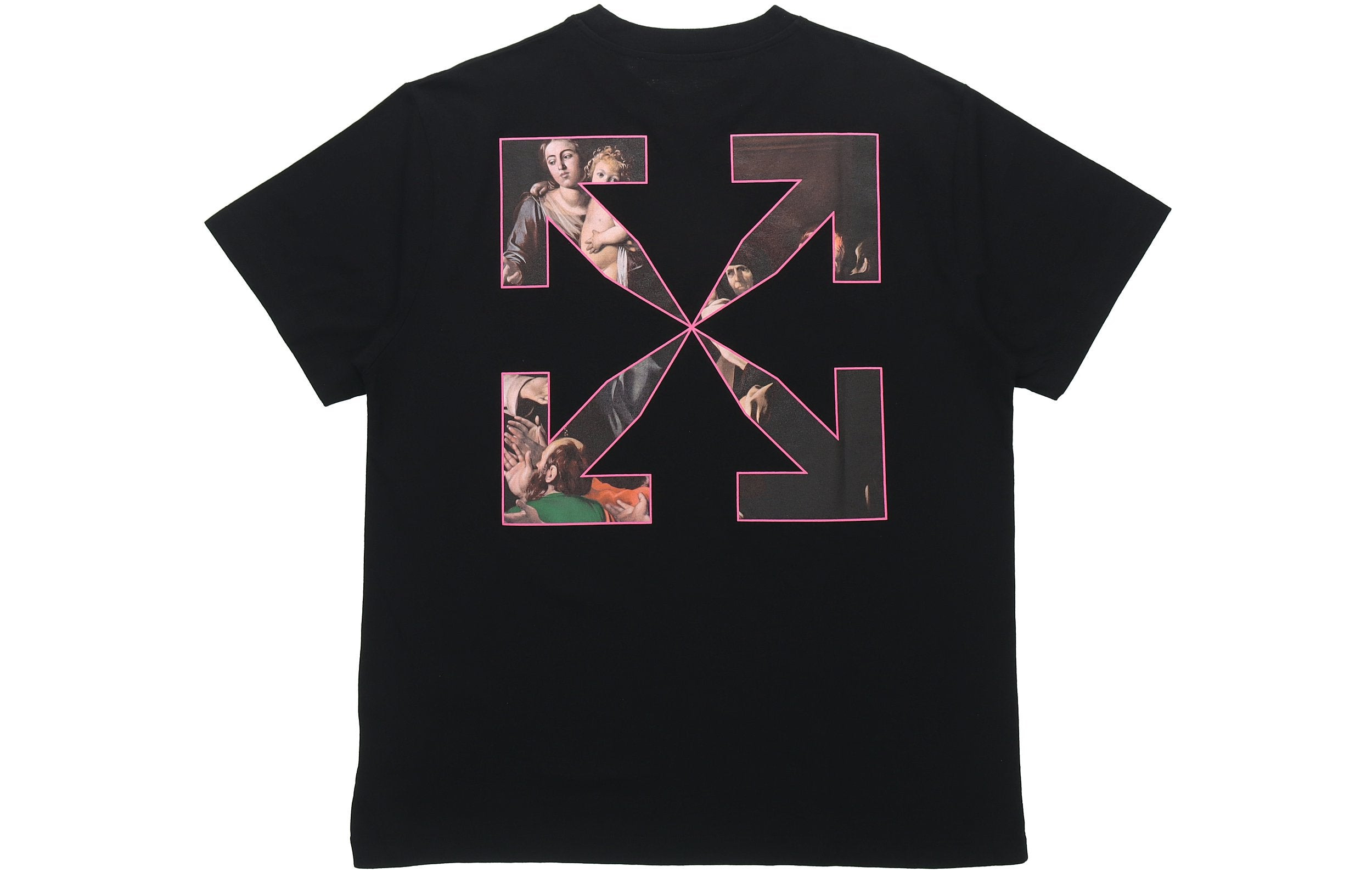 Off-White Pattern Arrow Printing Loose Fit Short Sleeve Black OMAA038S21JER0051001 - 2