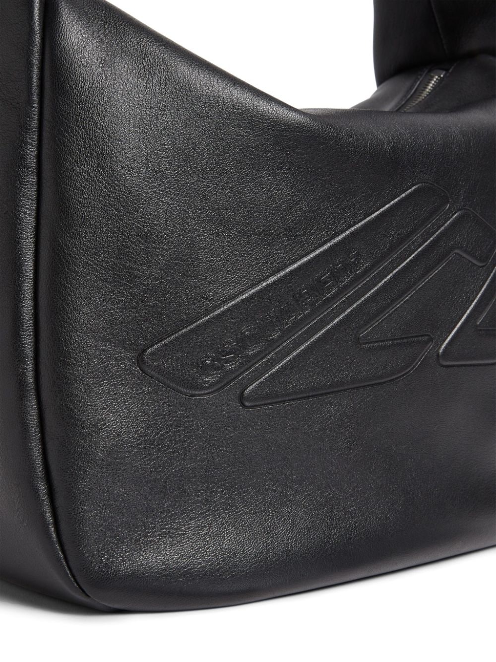 logo-embossed leather tote bag - 5