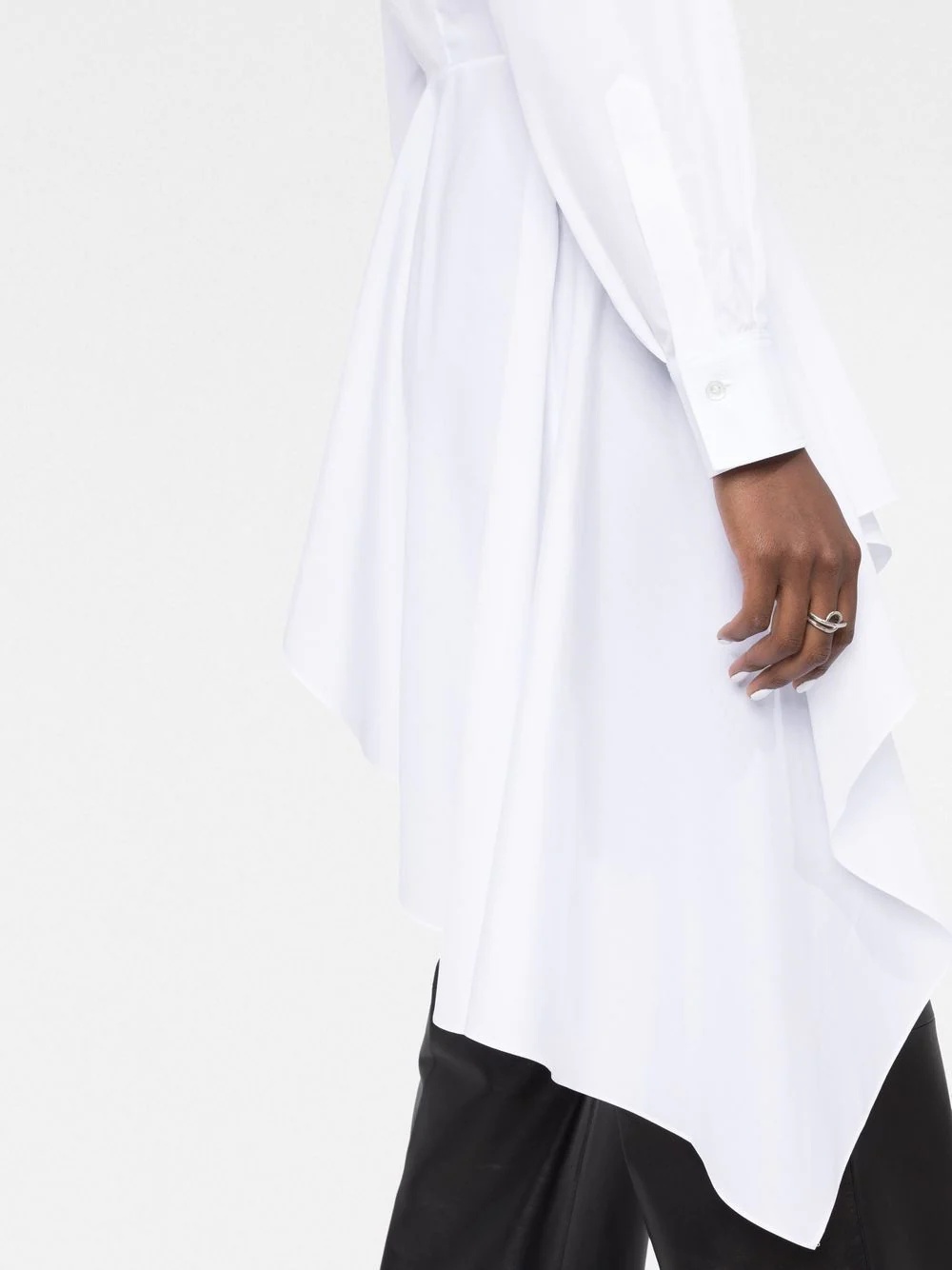 long-sleeve asymmetric shirt - 3