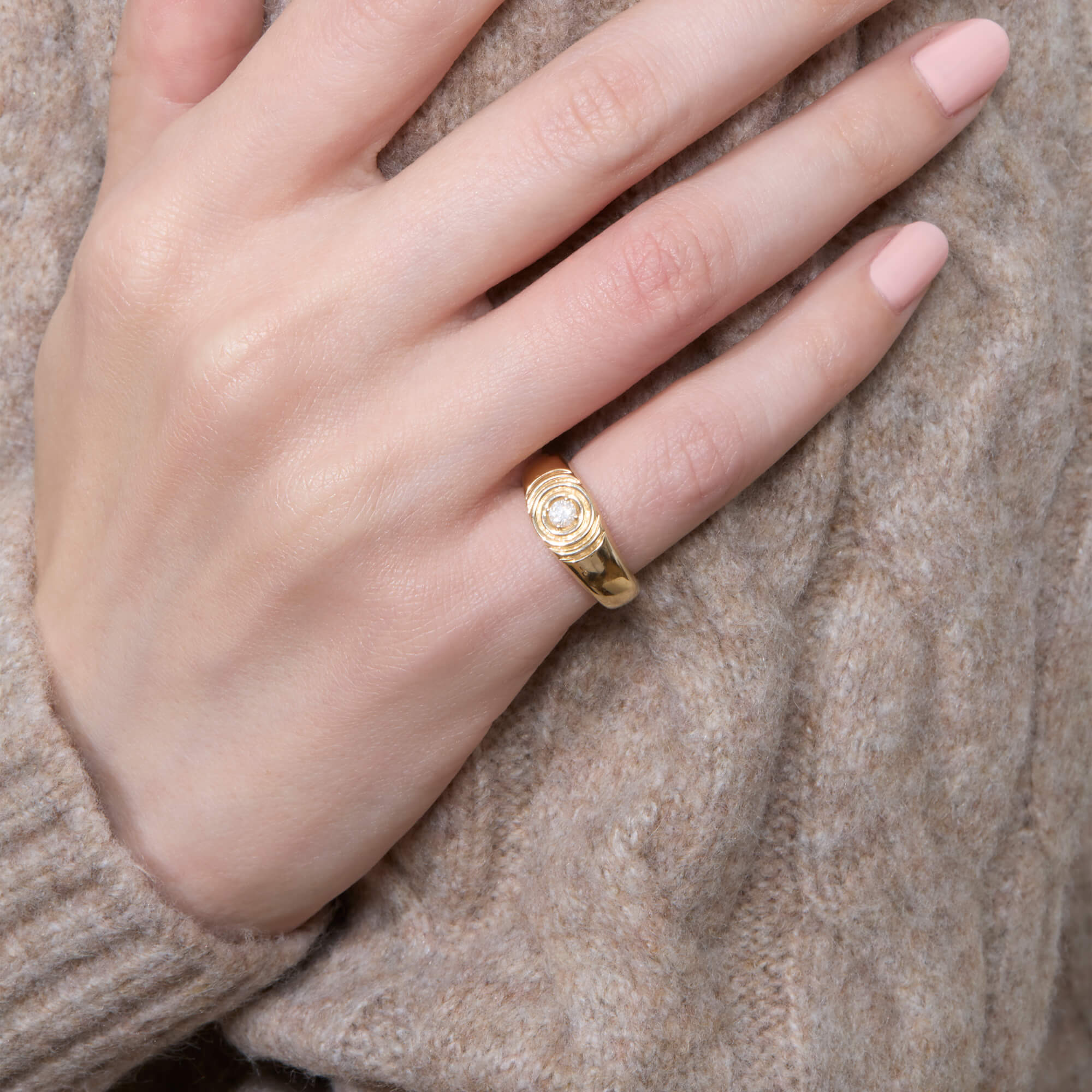 Silvia Birthstone Pinky Ring - 2
