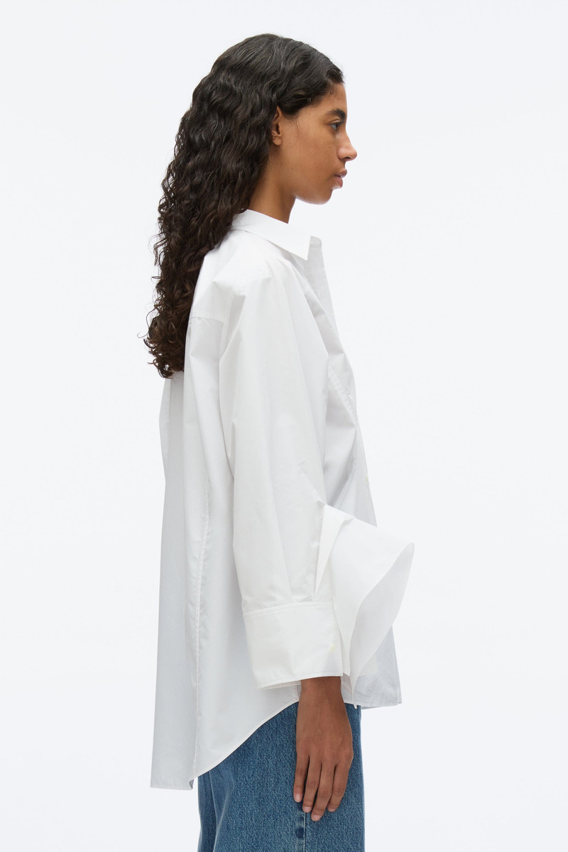 draped-cuff poplin 셔츠 3