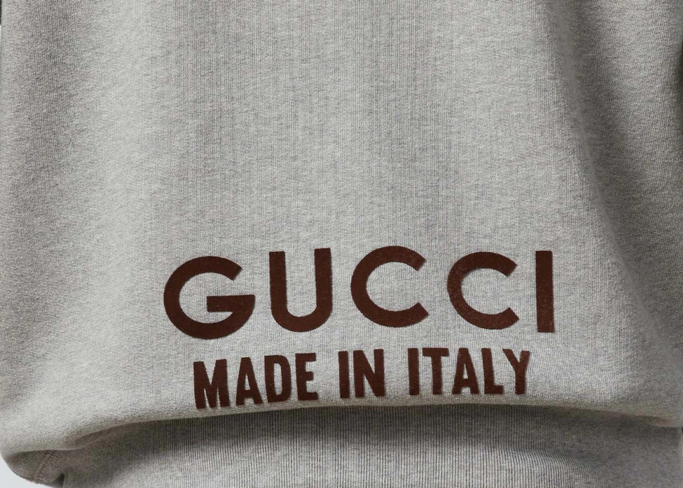 Gucci Cotton Hooded Sweatshirt with Print Grey - 2