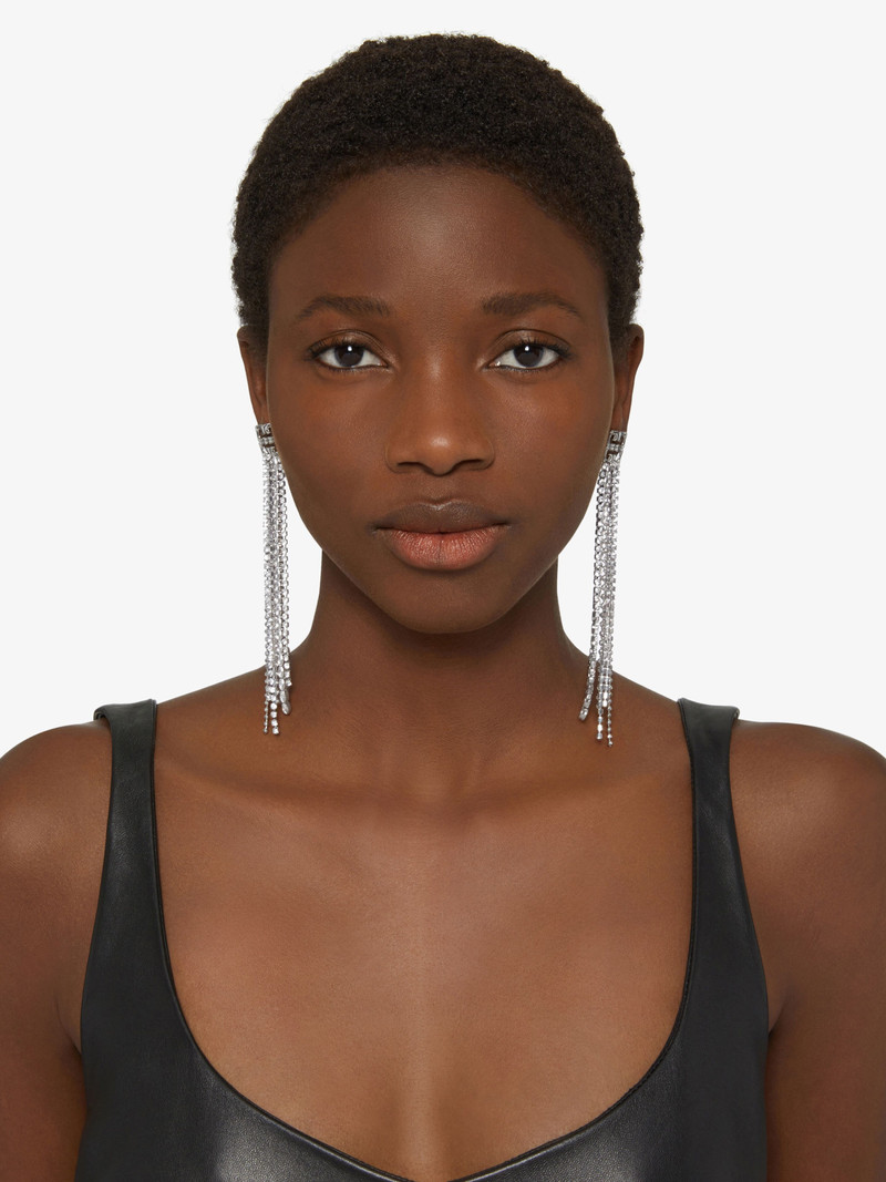 Givenchy 4G LIQUID EARRINGS IN METAL WITH CRYSTALS outlook