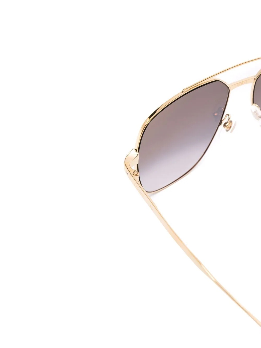 aviator-frame gradient-lense sunglasses - 3