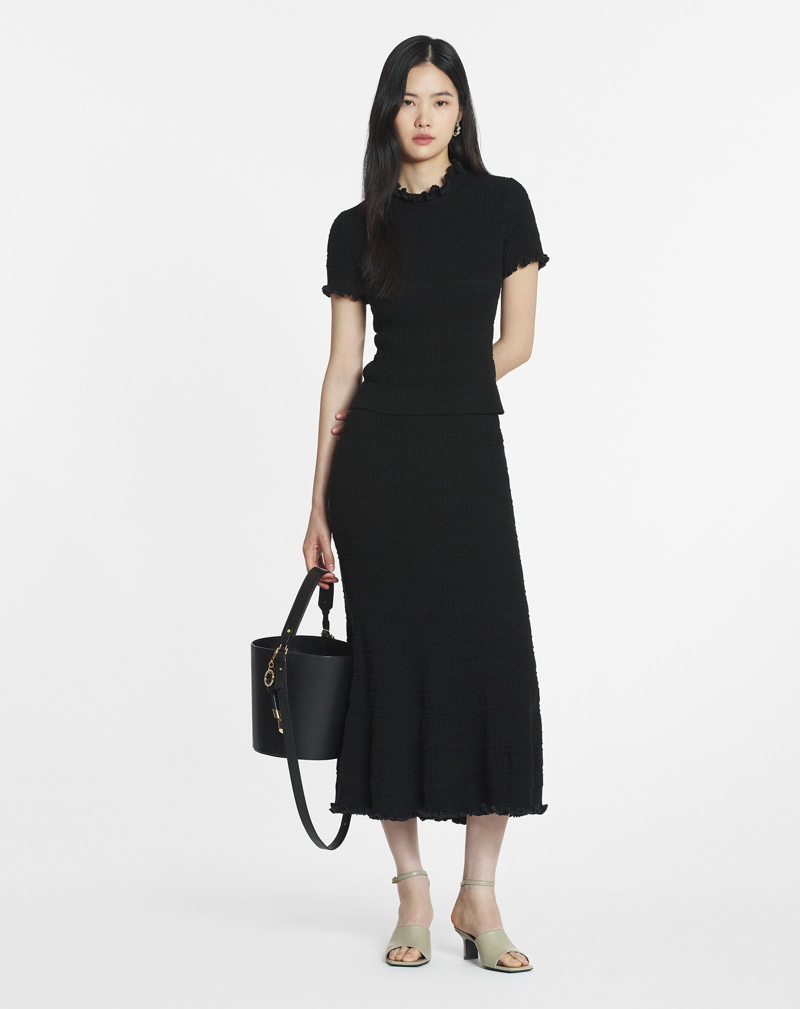 COTTON MIDI SKIRT - 2