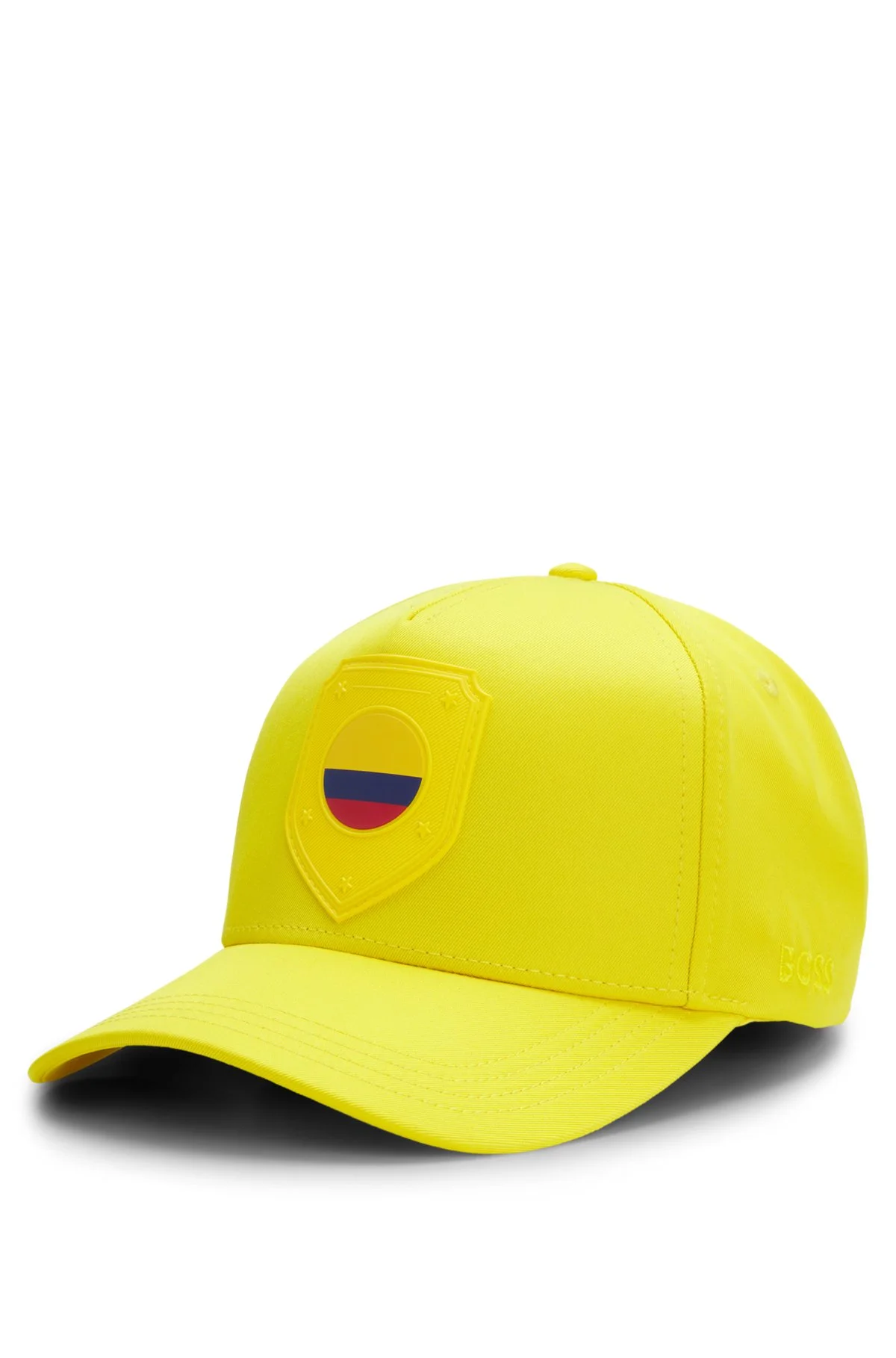 LOGO CAP IN LUSTROUS TWILL WITH COUNTRY-FLAG BADGE - 1