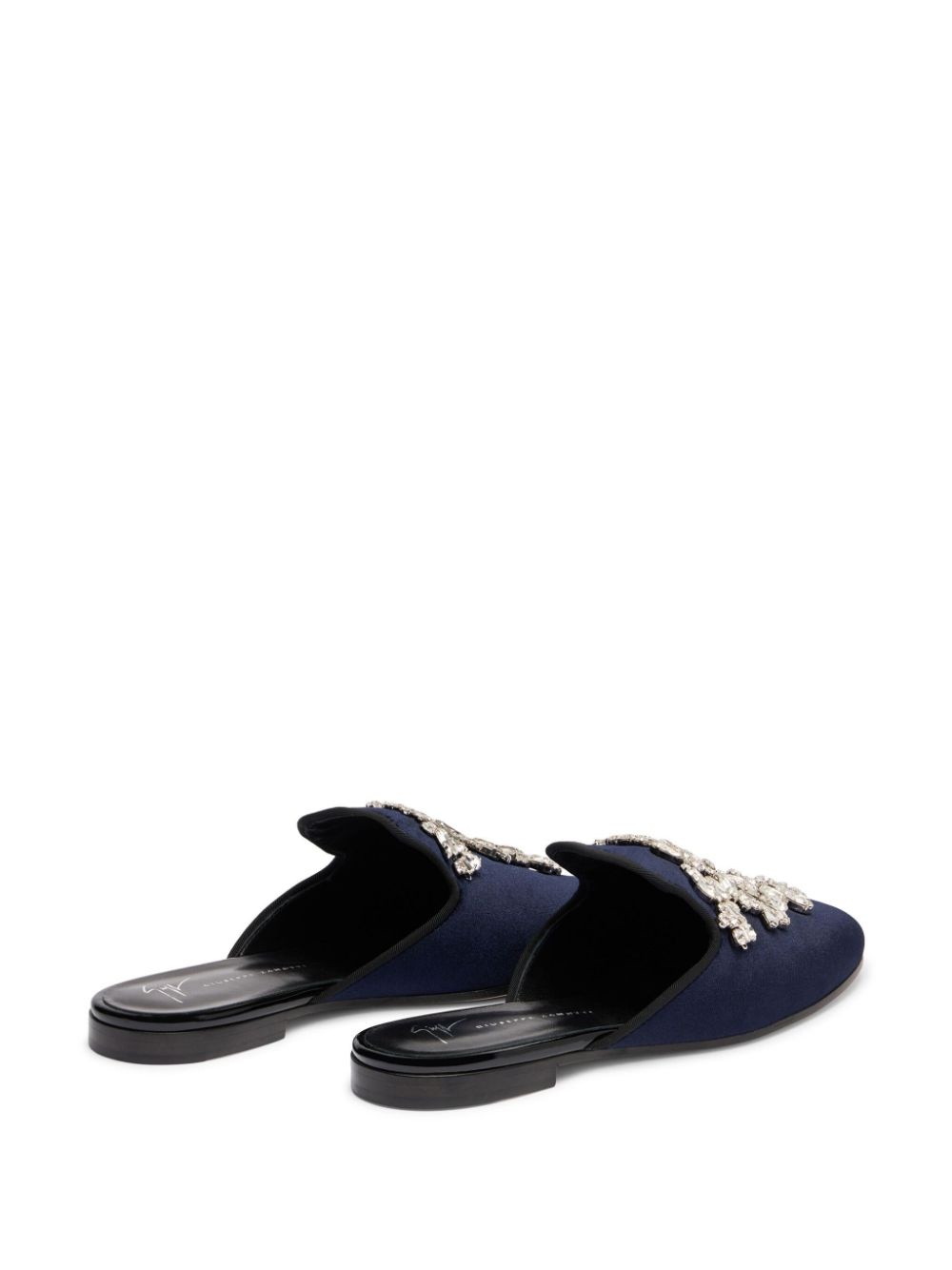 Elsa crystal velvet mules - 3