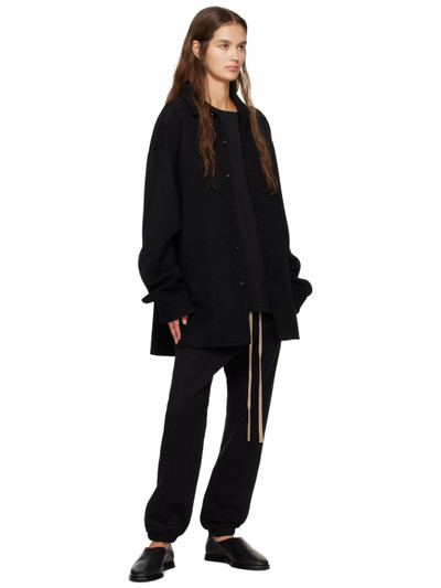Fear of God Black Relaxed Lounge Pants outlook