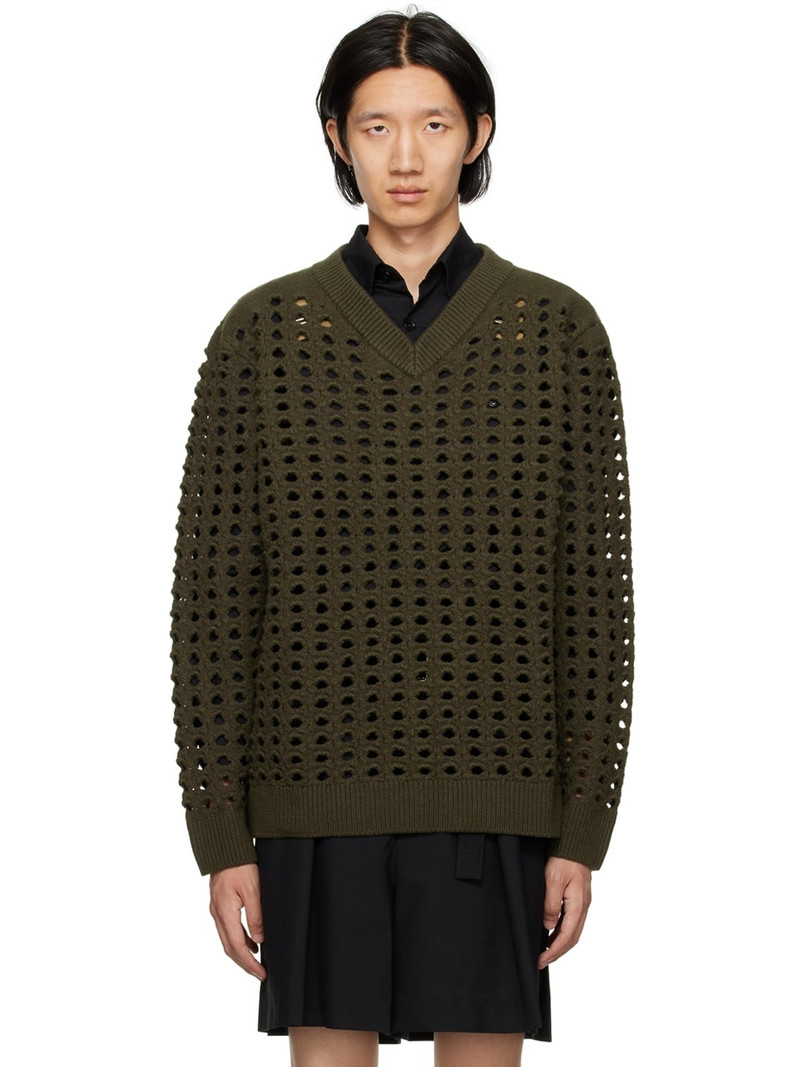 Green Grate Sweater - 1