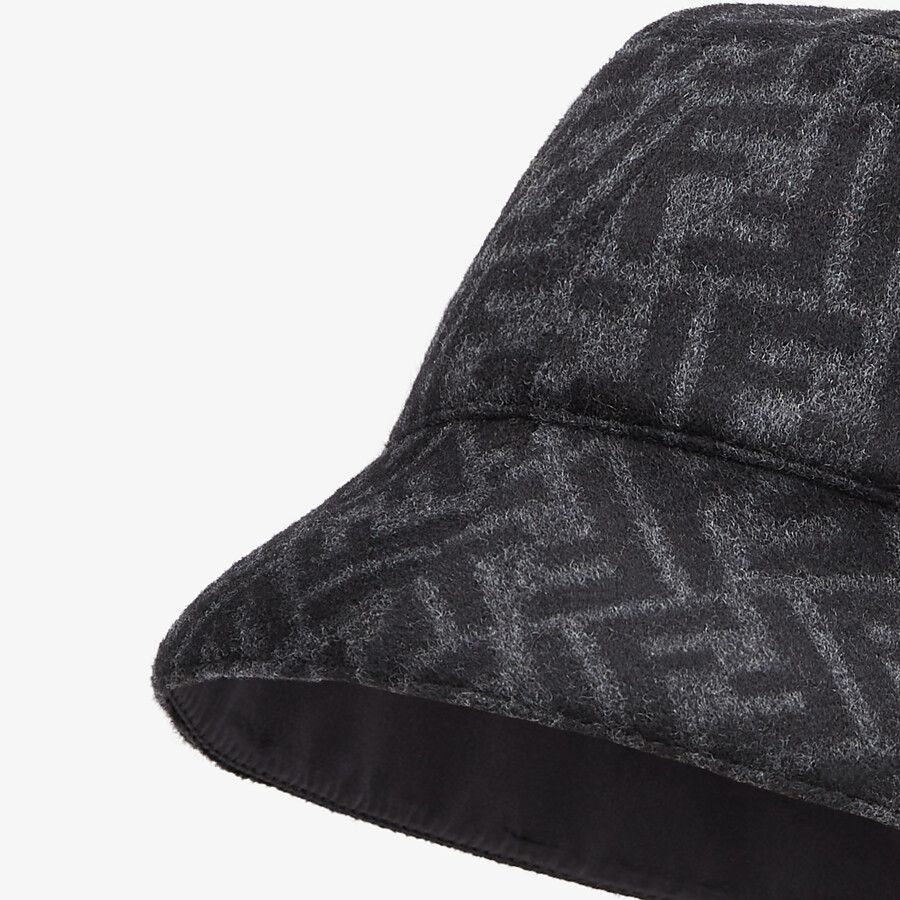 Gray wool bucket hat - 2