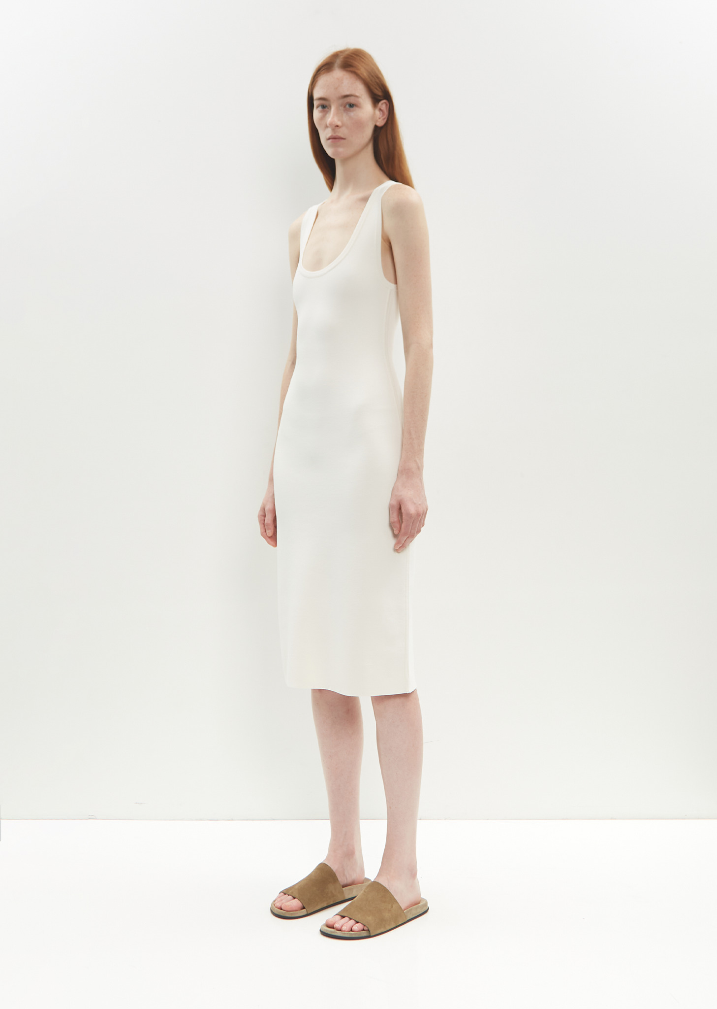 Short Tank Dress — White - 4