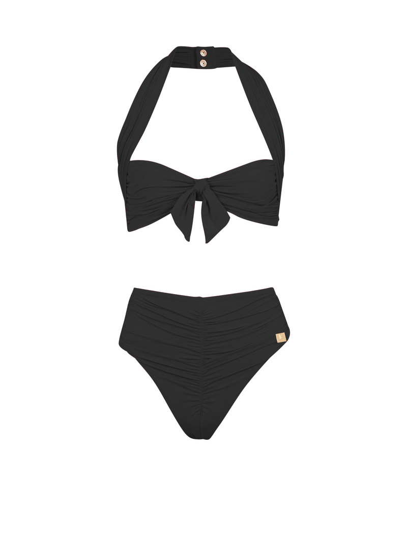 Plain two-piece swimsuit 1