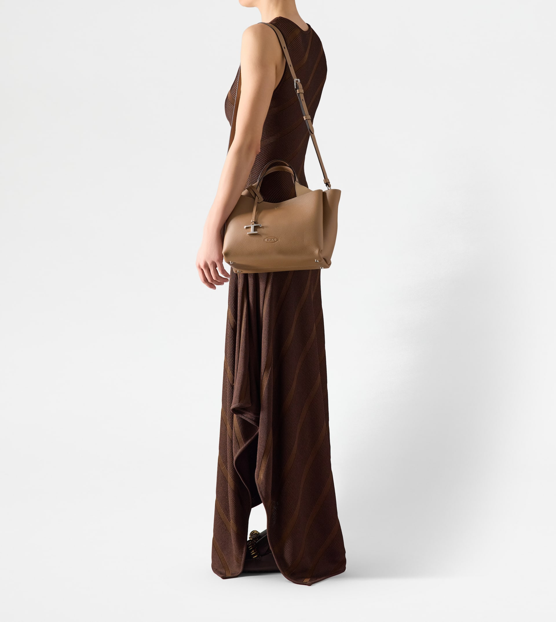 BAG IN LEATHER MINI - BROWN, NATURAL - 8