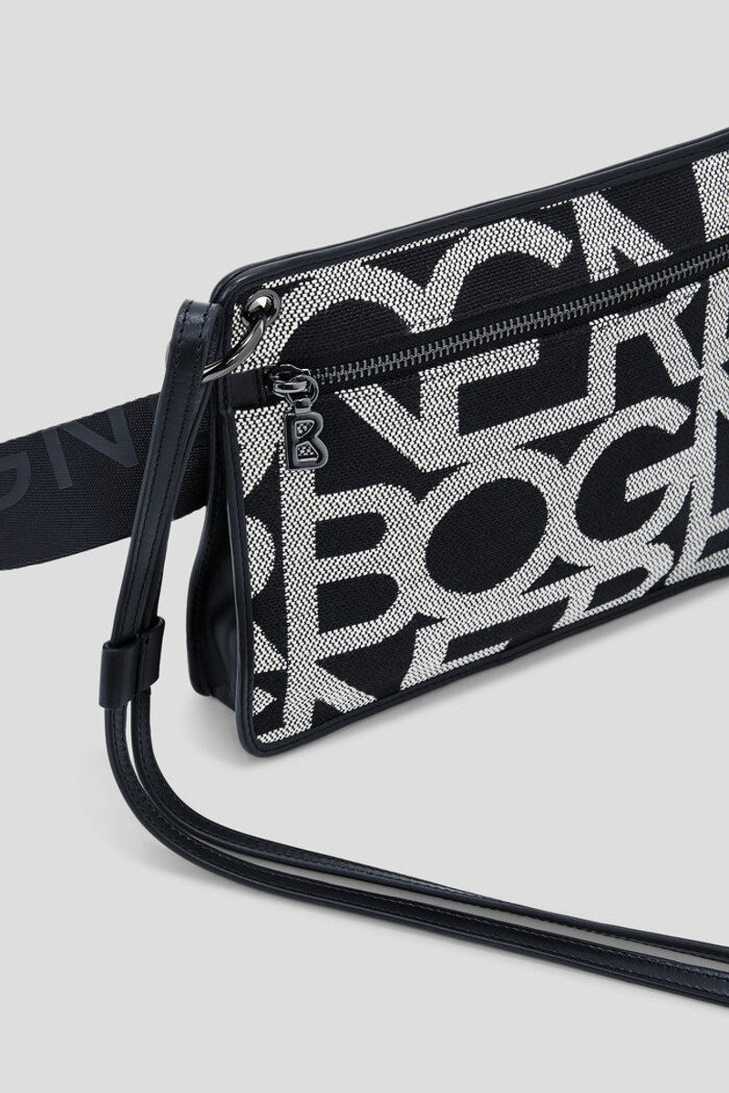 Pany Alisar Multipocket belt bag in Black/White 5