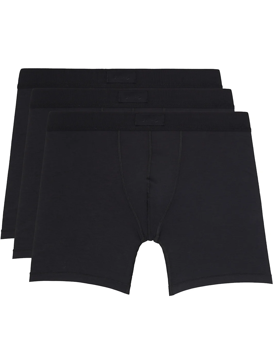 Three-Pack Black SKIMS Cotton 5" Boxer Briefs - 1