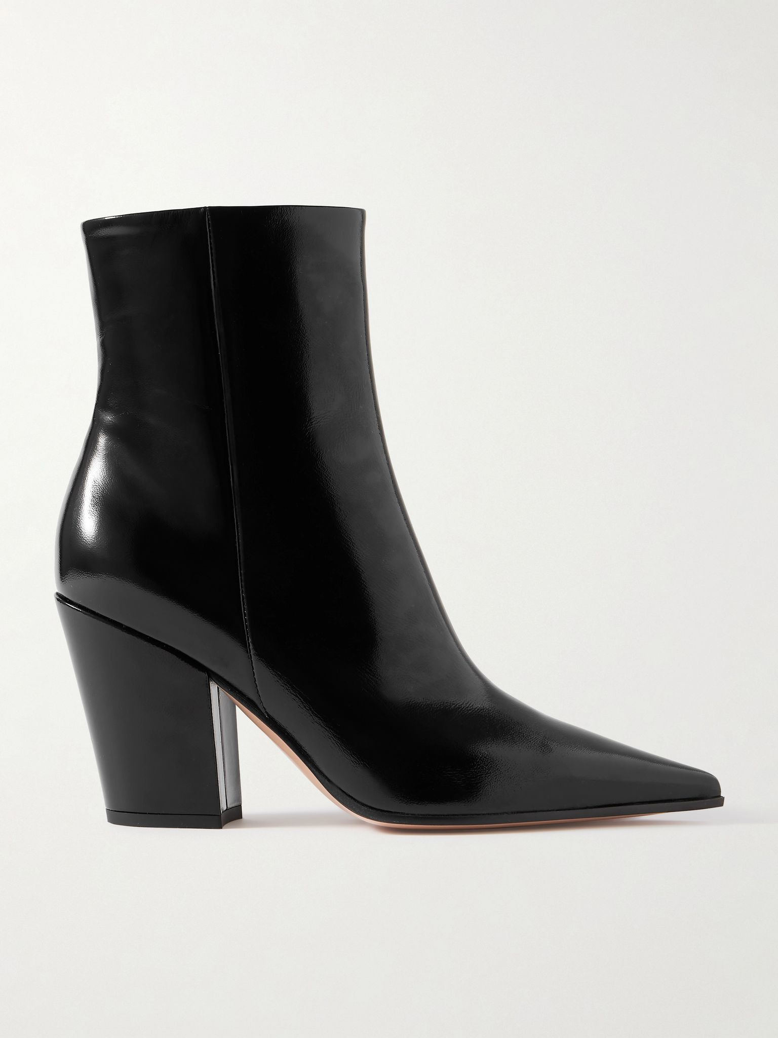 Keinna 60 patent-leather ankle boots Black - 1