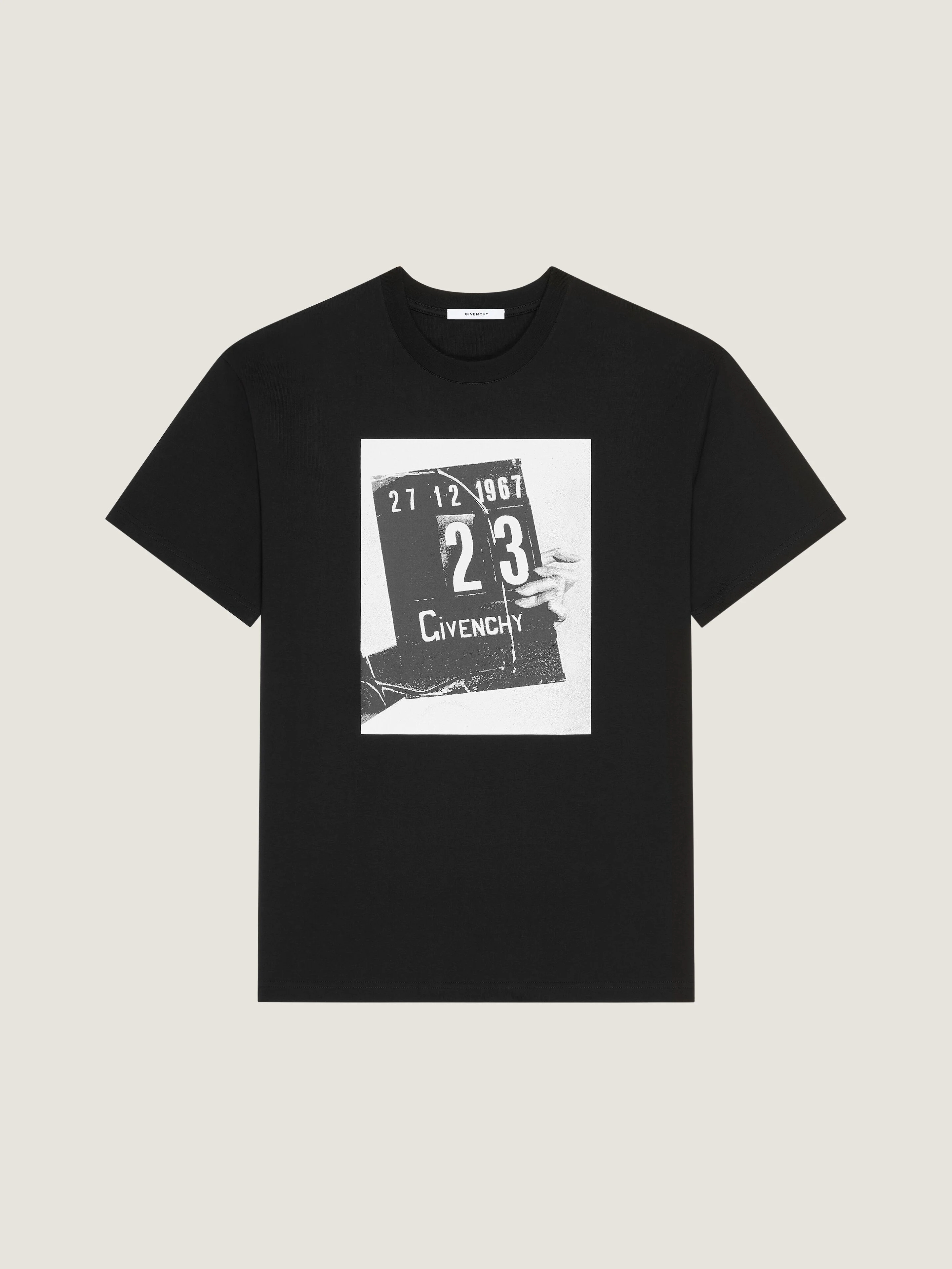 T-SHIRT IN COTTON WITH CLAPPERBOARD PRINT - 1