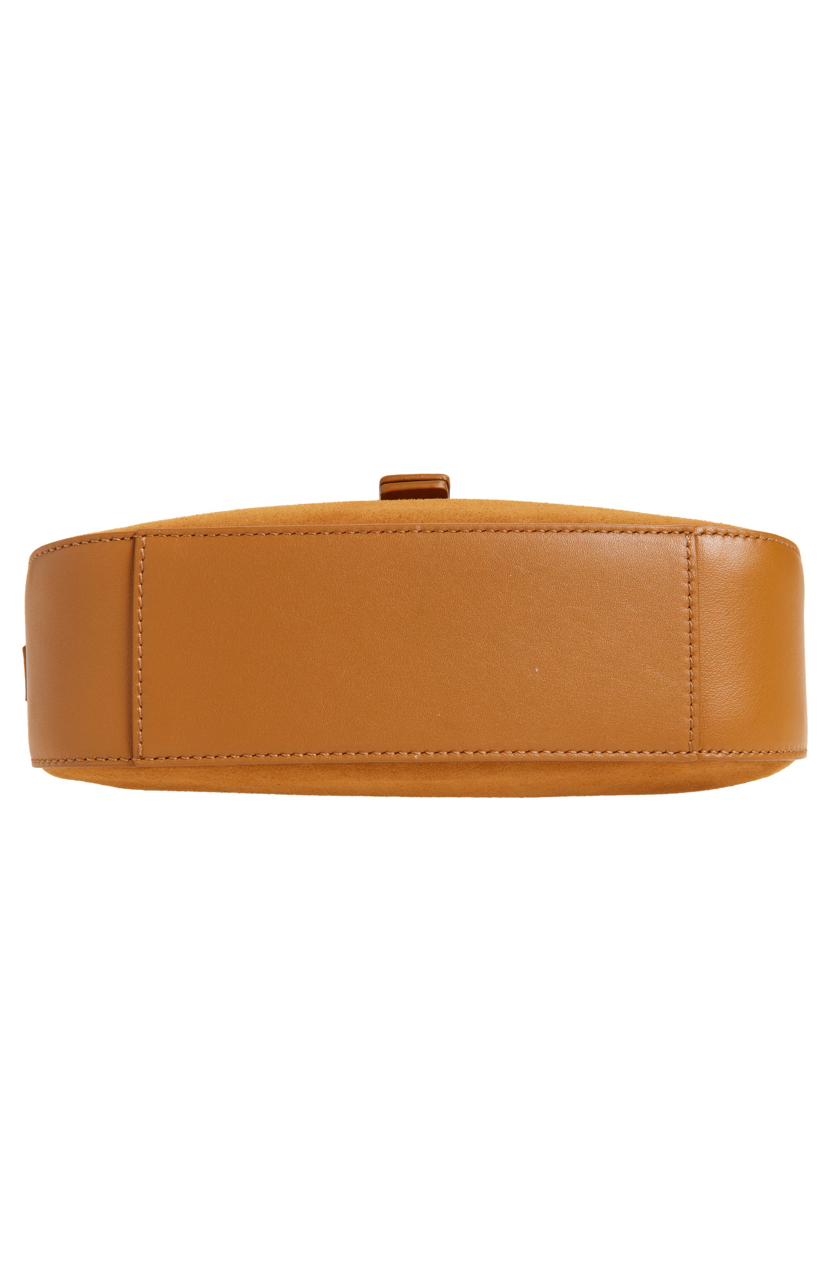 McQueen Mini T-Bar Leather Shoulder Bag in Light Brown/Gold at Nordstrom - 5