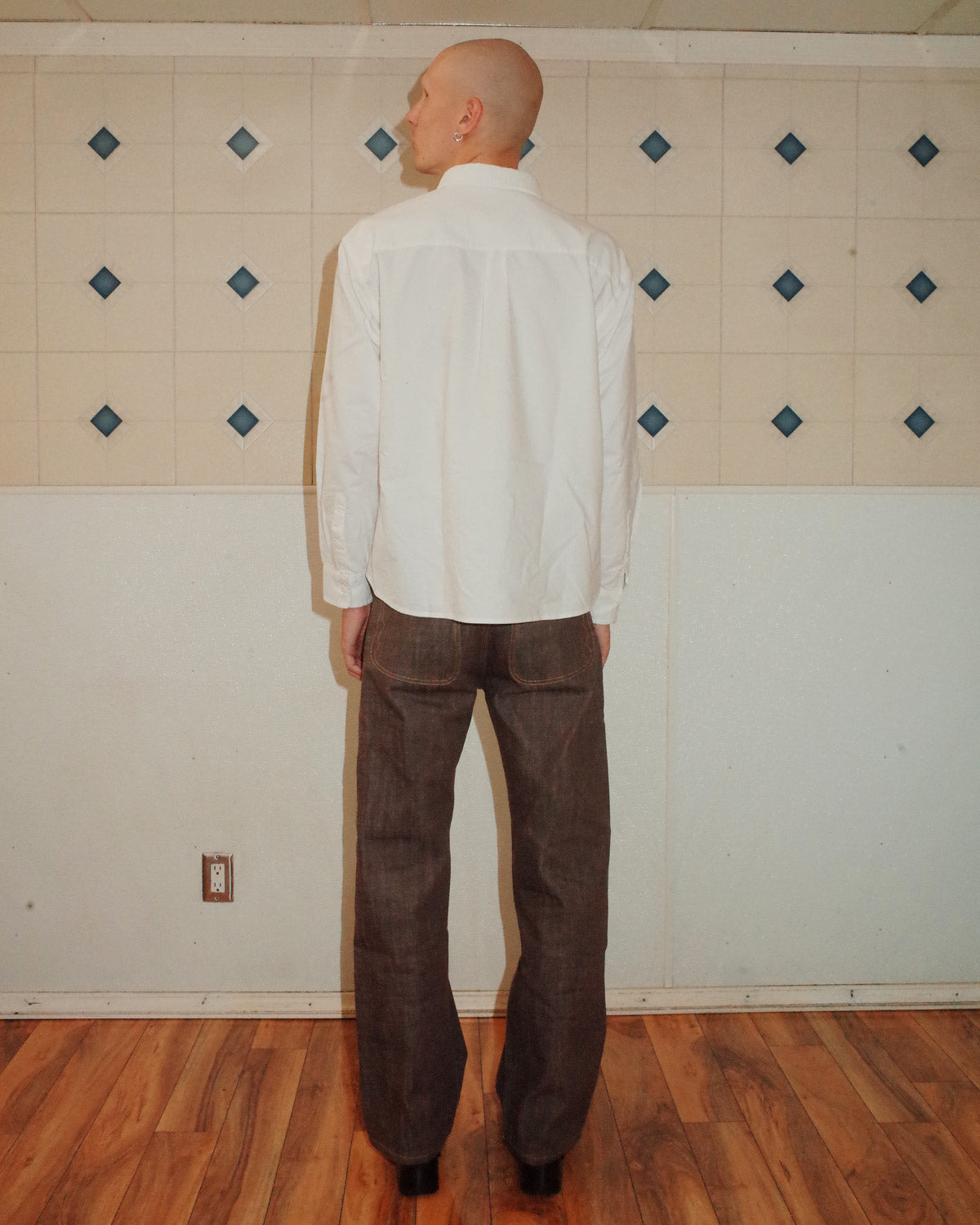 Gaspar Heart Button Up Oxford - White - 6