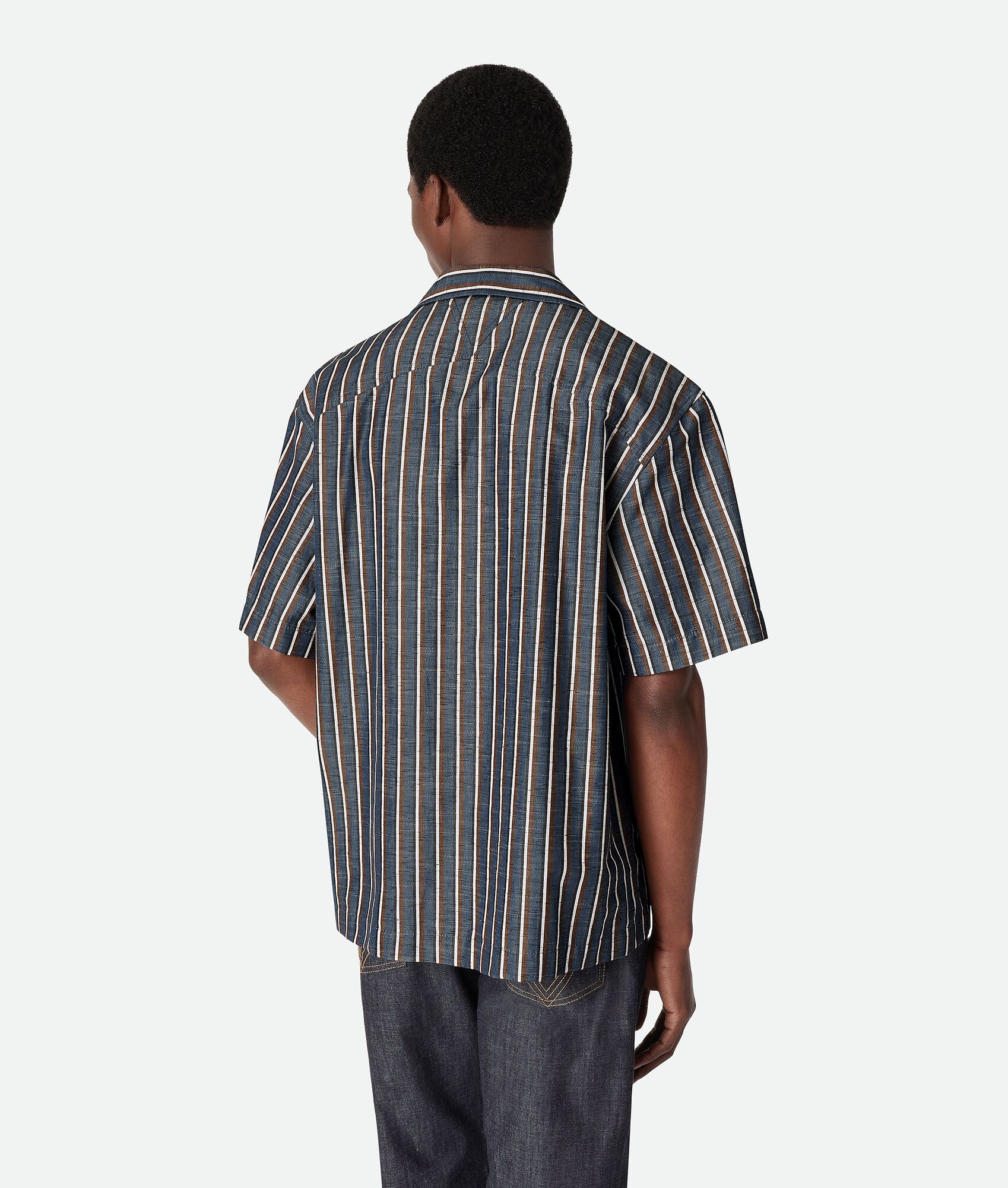 Stripe Cotton And Linen Shirt - 3