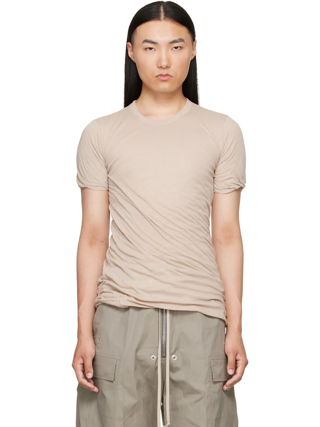 Taupe Tower Double S/S T-shirt - 1