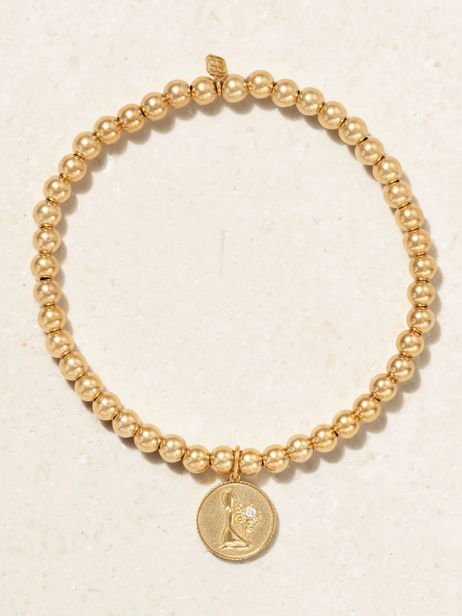 Virgo 14-karat gold diamond bracelet Gold - 1