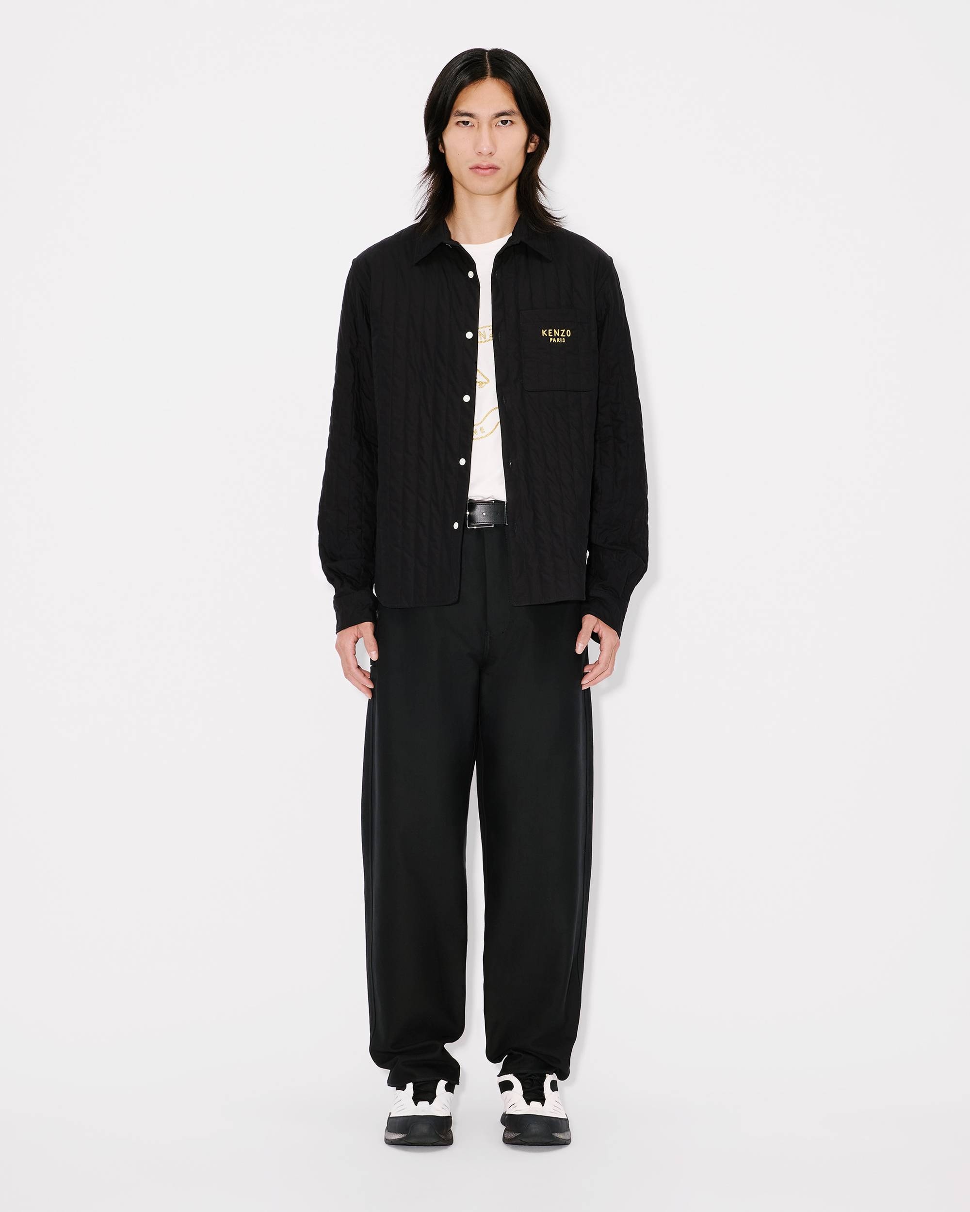 'Lunar New Year' genderless quilted padded overshirt in cotton poplin - 10