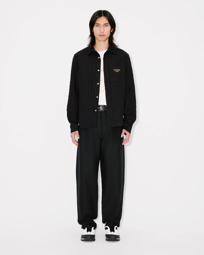 'Lunar New Year' genderless quilted padded overshirt in cotton poplin 10