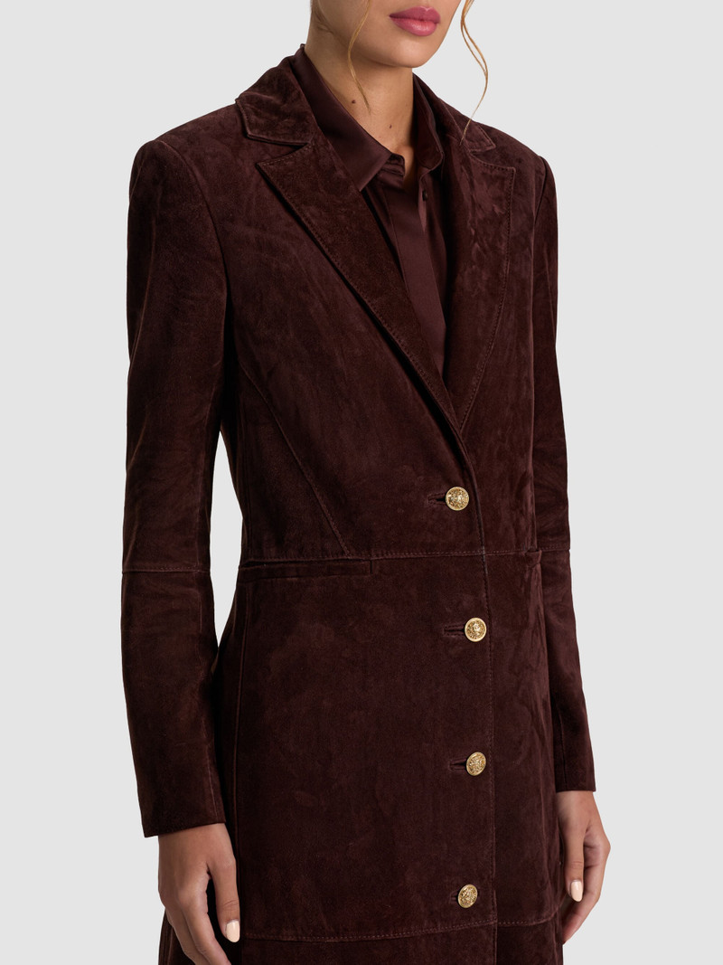 IRVIN SUEDE SLIM MAXI BLAZER 4