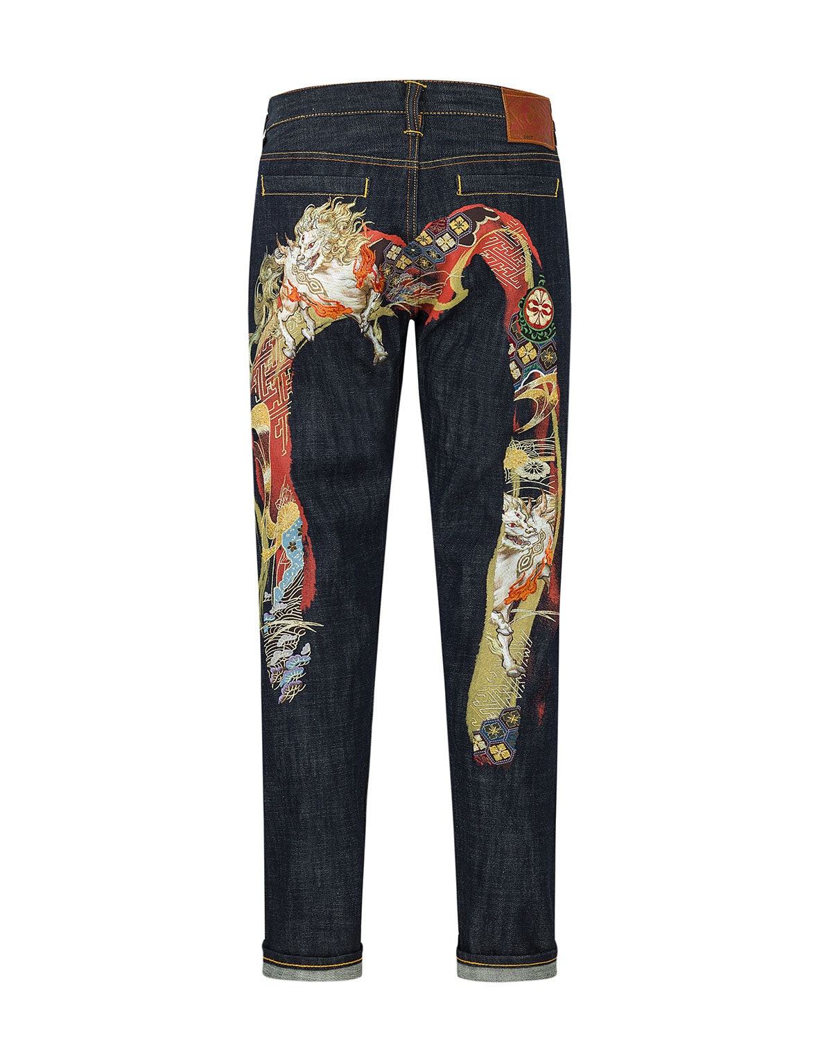 Hakutaku Daicock Embroidery Carrot Fit Jeans #2017 - 13