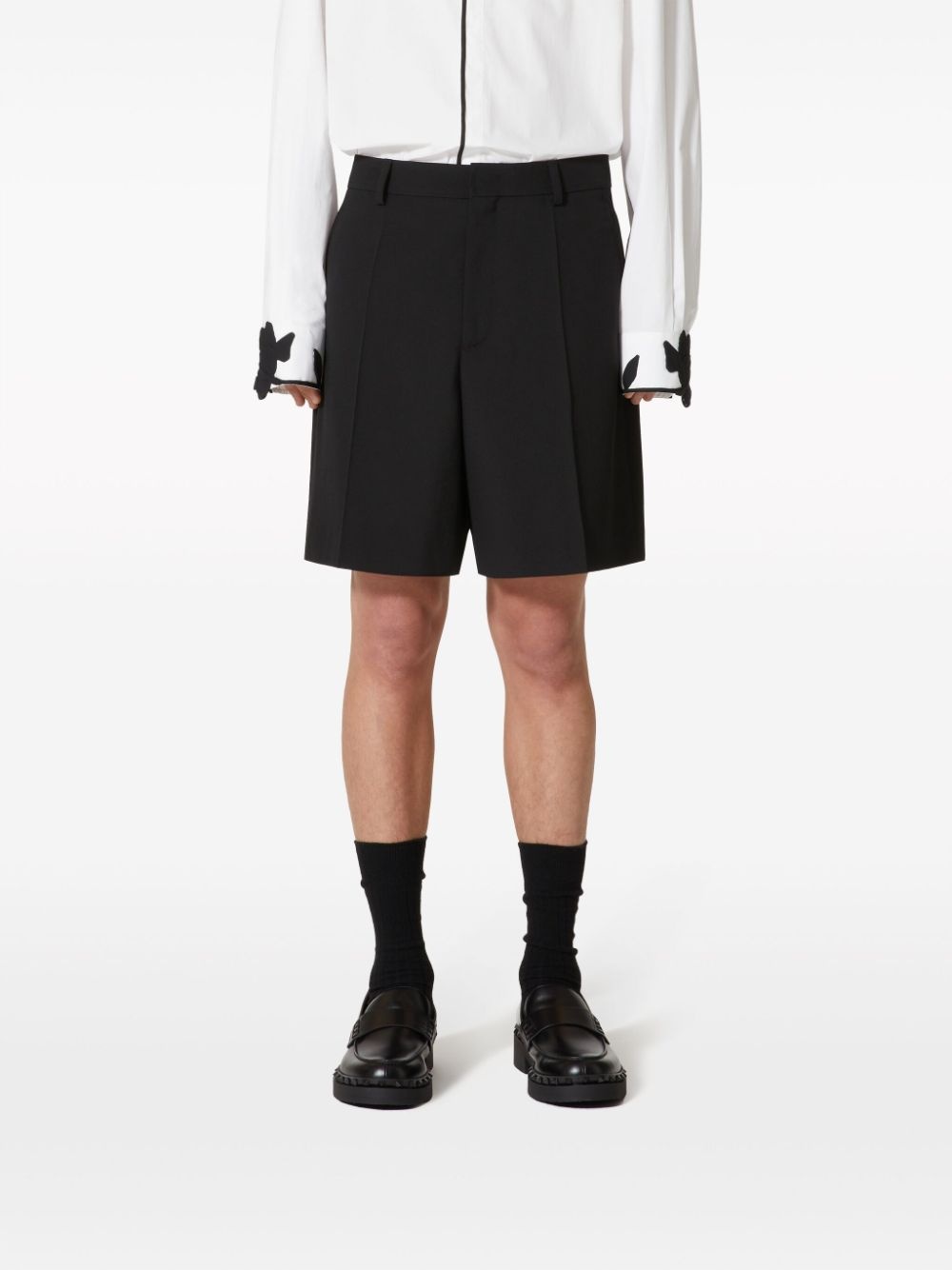 wool bermuda shorts - 3