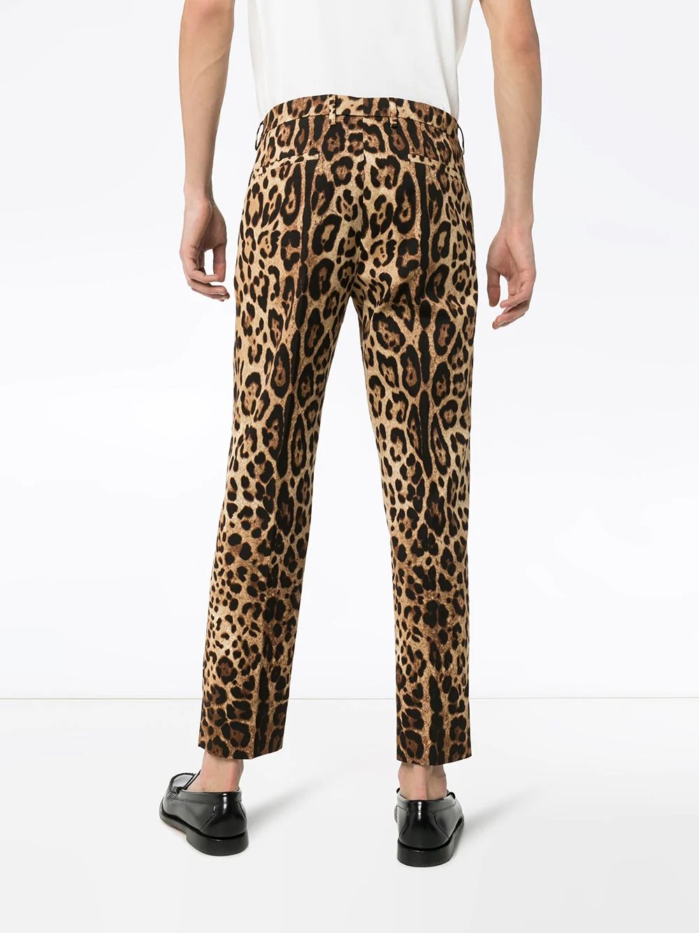 leopard-print trousers - 4